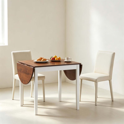Convertible Drop-Leaf Dining Table, Multi-Function Extendable Table for Compact and Large Spaces, Ideal for Versatile Use and Space Efficiency.（Only Table）