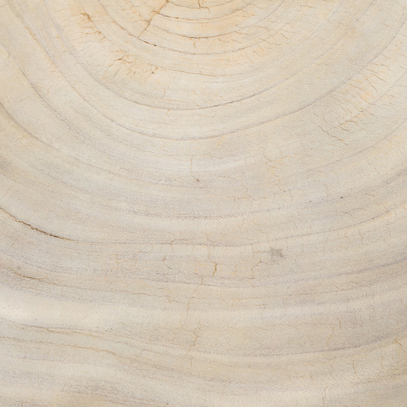 Avett Solid Wood Coffee Table, Dark Gunmetal, Bleached Guanacaste