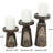 10.10'' H Wood Tabletop Candlestick-2138623016
