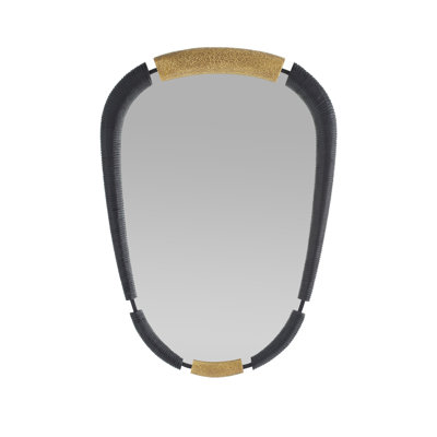 Hitchcock Novelty Solid Wood:Brass Mirror