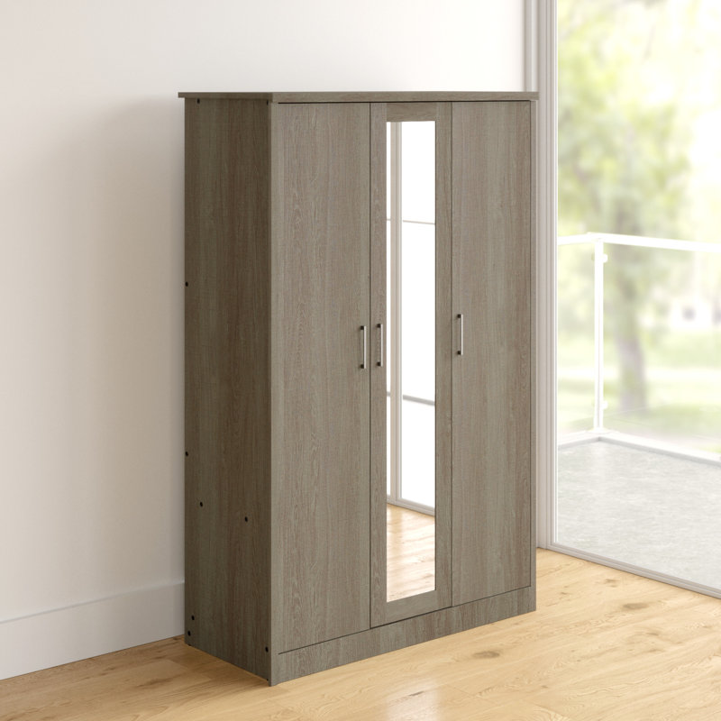 Mari 3 Door Wardrobe, Black Wood Grain
