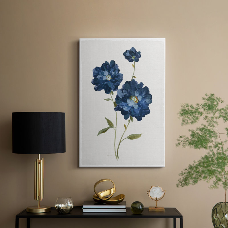 Blue Mums -Custom Wrapped Gallery Cavas