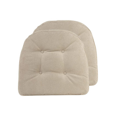 Non-Slip Dining Room And Kitchen Seat Cushions, 16 X 15 X 2 Inches, Set of 2