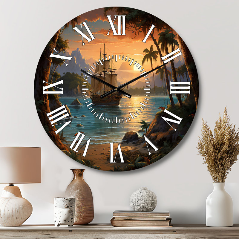 Horloge murale pirate, Médium