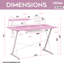 Bureau d'ordinateur avec tablette en carbone Techni Sport TS-200-909003756