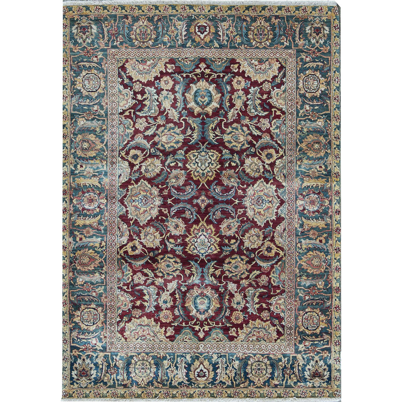 Hand-Knotted High-Quality Red Area Rug