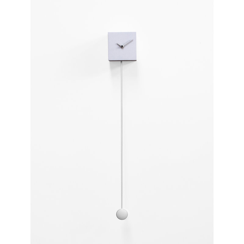 Kingon Wood Wall Clock, White