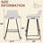 Upholstered Counter Stool With Metal Frame-586539583-586539582