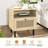 Gunesh 18.8 " W Unfinished Standard Drawer Nightstand