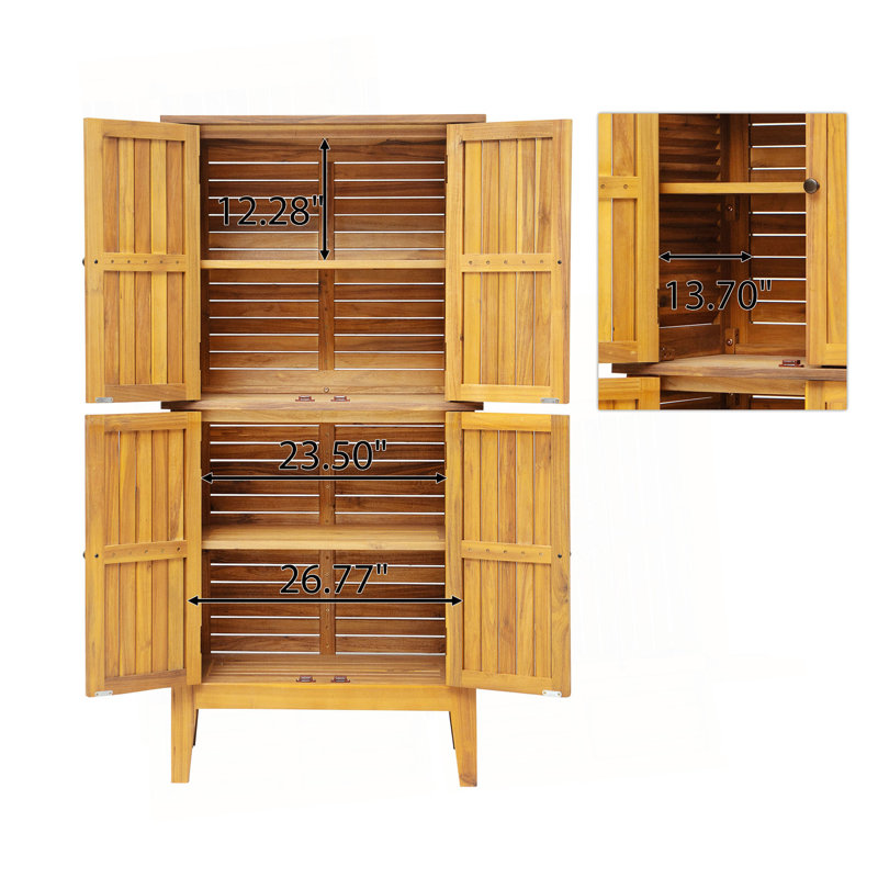Armoire en bois d'acacia Kedzie