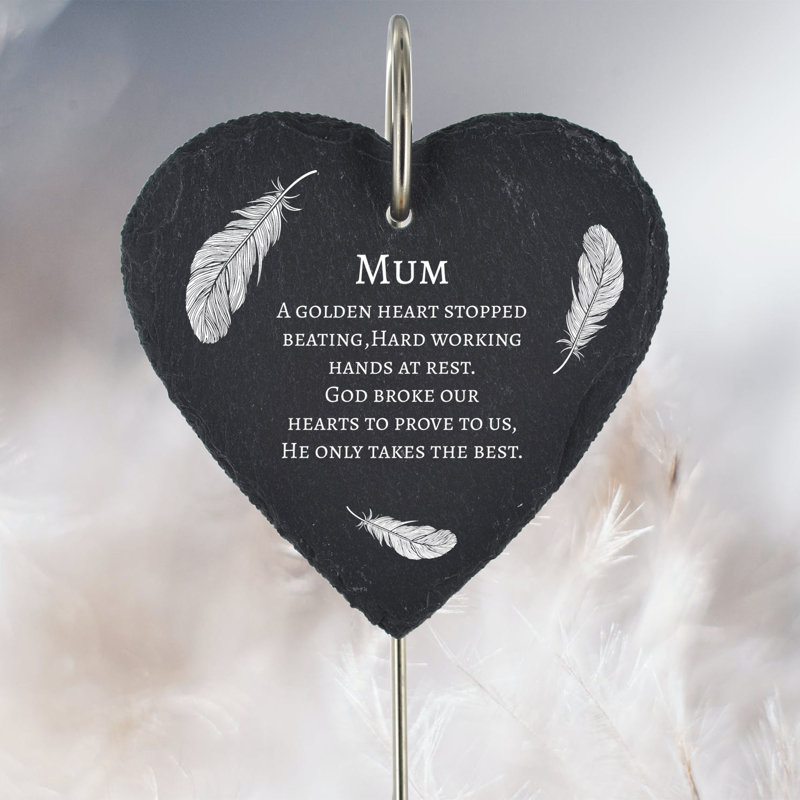 Blythers Mum Golden Heart Memorial Plaque
