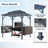 8 Ft. W X 6 Ft. D Professional Grill Gazebo with Aluminum-Plastic Panels & Integrated Storage – All-Weather Outdoor Kitchen Solution
