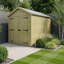 Total Sheds 7ft x 10ft Apex Garden Shed - Double Door - No Windows - Pressure Treated Timber - UK Manufactured