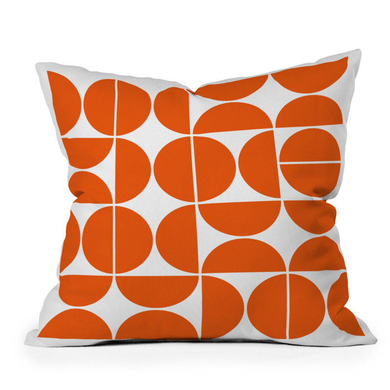 Housse et insert de coussin carré Mid Mid Century, 18 po x 18 po