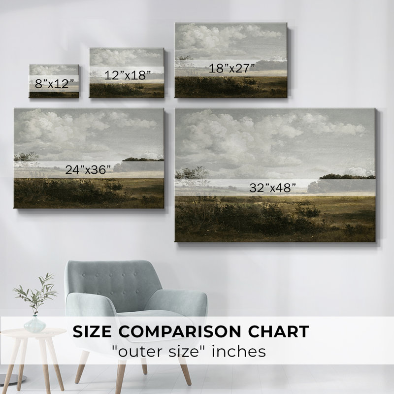 Paysage rétro - CML XXXIV, reproduction d'art sur toile, H 41 po x l 61 po