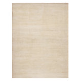 Rug & Kilim’S Modern Textural Oversized Rug With Striae Of Beige