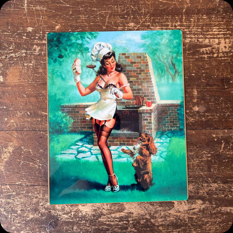Wall Decor on Metal, 25cm H x 20cm W