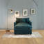 Chaise d'appoint rembourrée avec repose-pieds et coussin décoratif-119365763