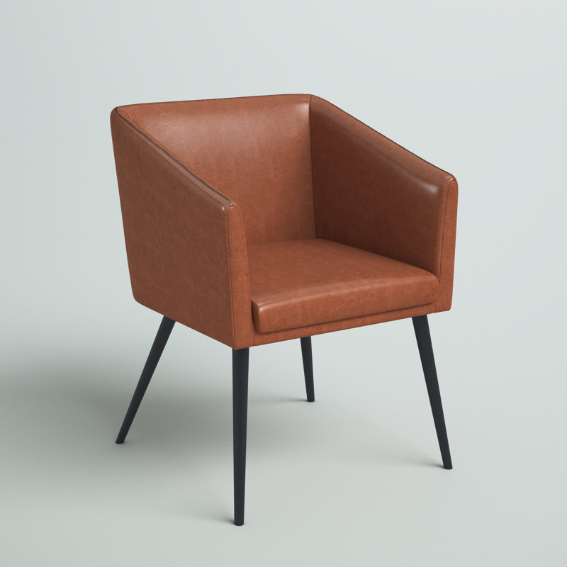 Fauteuil rembourré Strom, Marron
