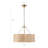 20" 6-Light Scalloped Rattan Drum Chandelier-555301178