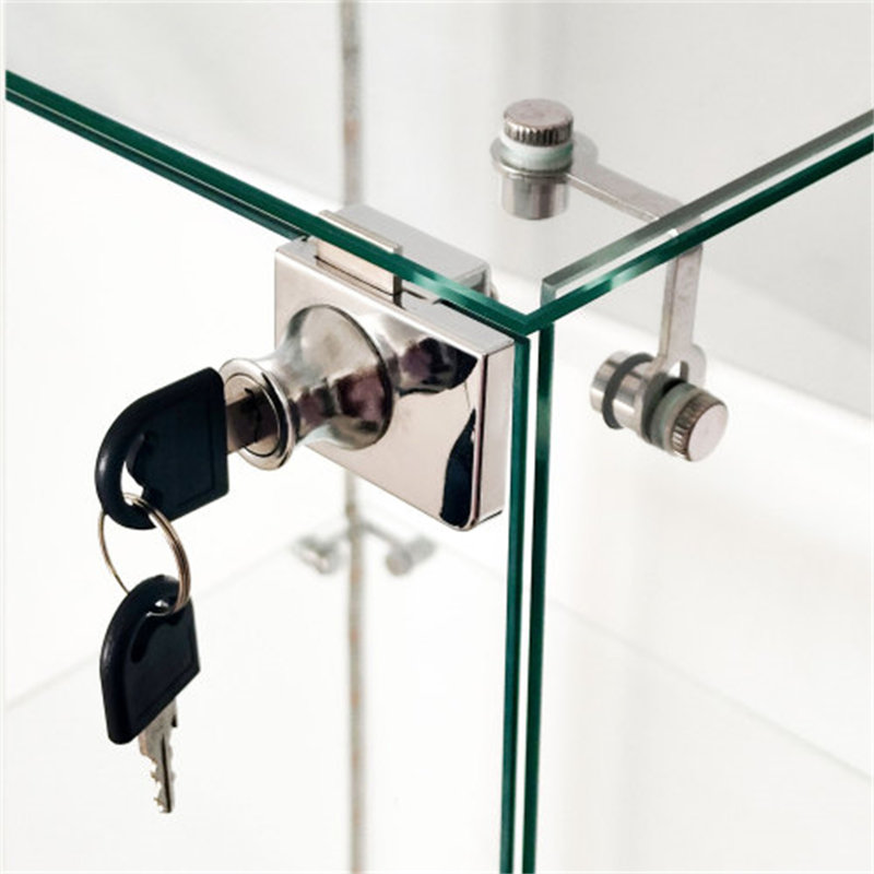 Vitrine en verre trempé, H 65 po x l 30,91 po x P 13,58 po, Noir
