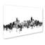 B&w, impression sur toile tendue, "pour le toit nc charlotte" charlotte-18237244