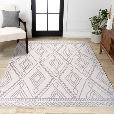Tapis ivoire / gris Woodacre