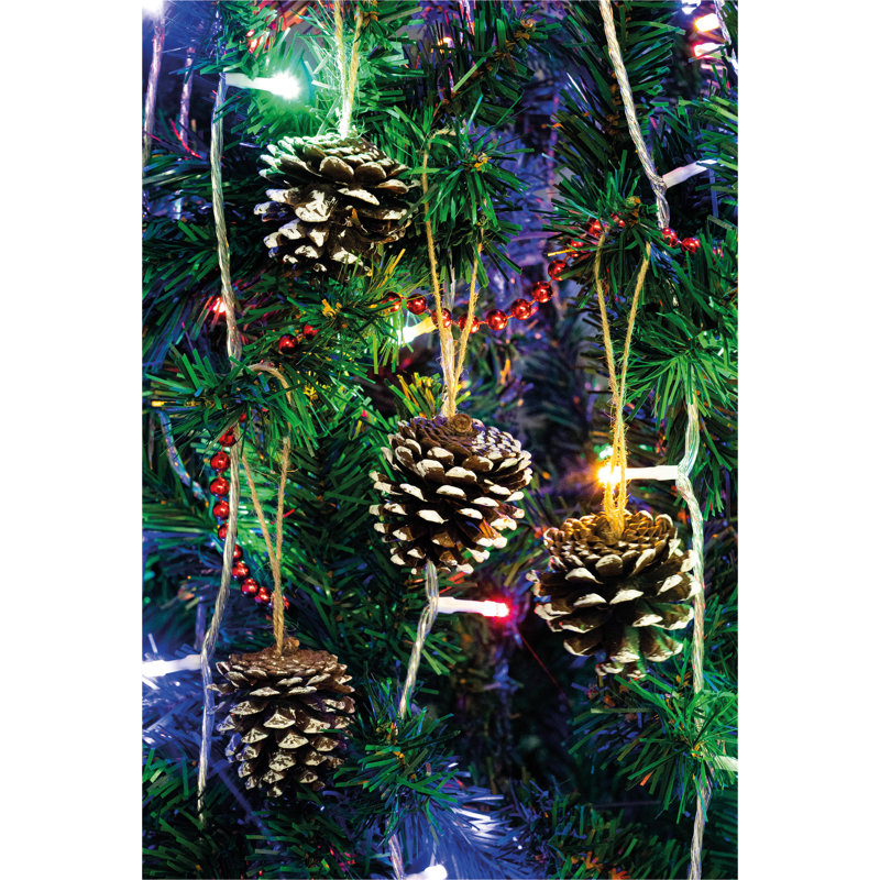 15cm Wood Holiday Shaped Ornament, White