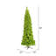 Vickerman Flocked Lime Pencil Fir Artificial Chris 7.5' H Lighted Artificial Fir Christmas Tree