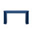 Console de 59 po de long, canapé en placage de chêne, conception courbée et droite, derrière le canapé, table d'entrée de style campagnard pour l'entrée, couloir, salon (bleu marine)
