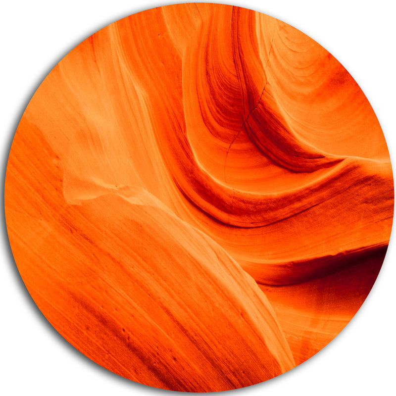 «Orange Upper Antelope Canyon», impression, H 38 po x l 38 po x P 1 po, Métal