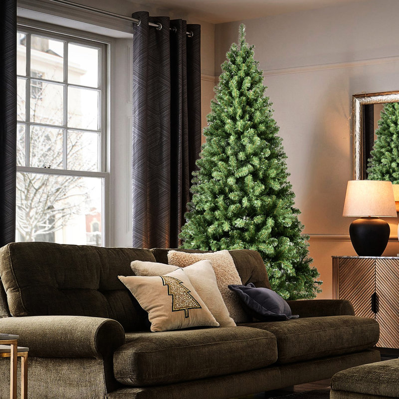 Arbre de Noël 6 pi avec 300 lumières Ul, 779 pointes, caractéristique, support en métal pour petits espaces, 5.91'