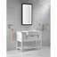 Miroir de salle de bain à DEL avec contrôle intelligent - Multifonctionnel, Commutateur de température de couleur, Désembuage rapide, Brun, Aluminium, Hauteur 1,5, Multifonctionnel à DEL 21,1 lb,