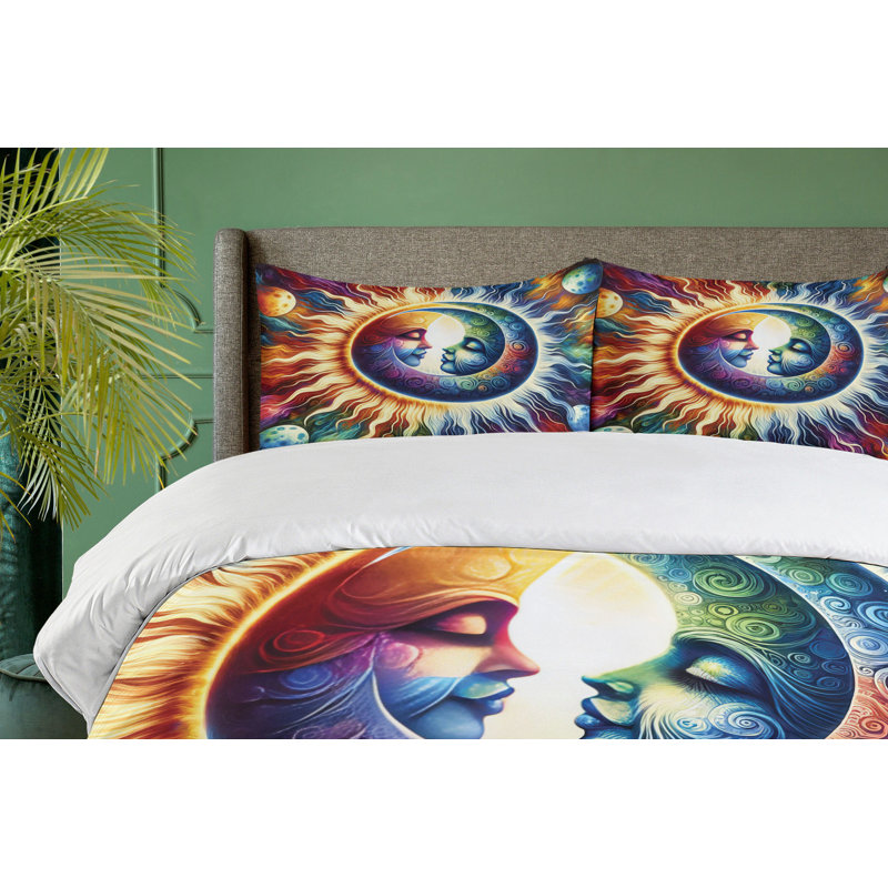 Trippy Duvet Cover, California King Duvet Cover + 2 Standard Shams
