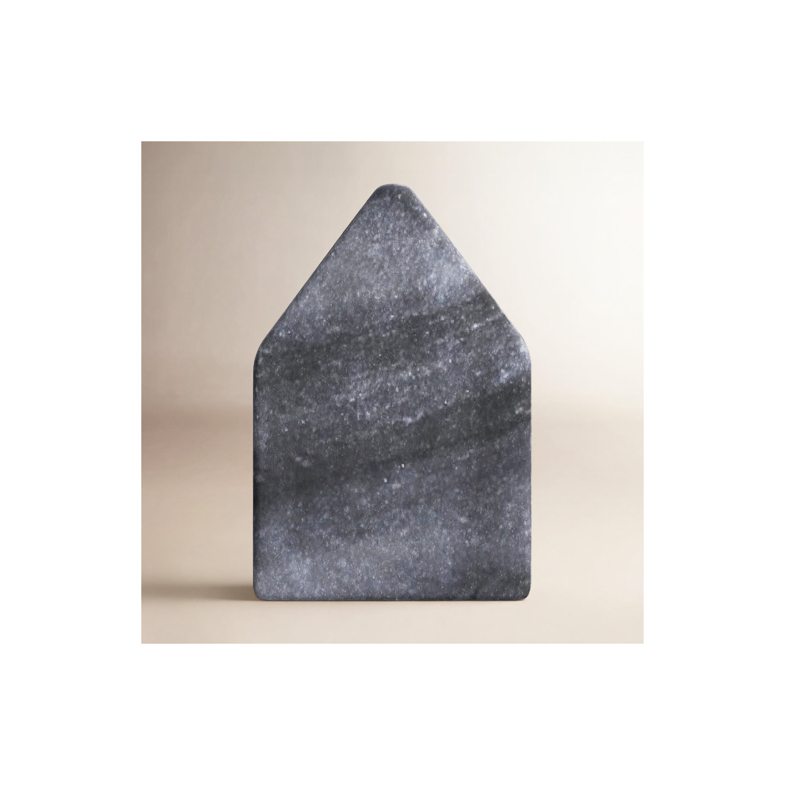 Adalynn Marble Home Object, 2.25" H x 1.5" W x 1.5" D, Gray