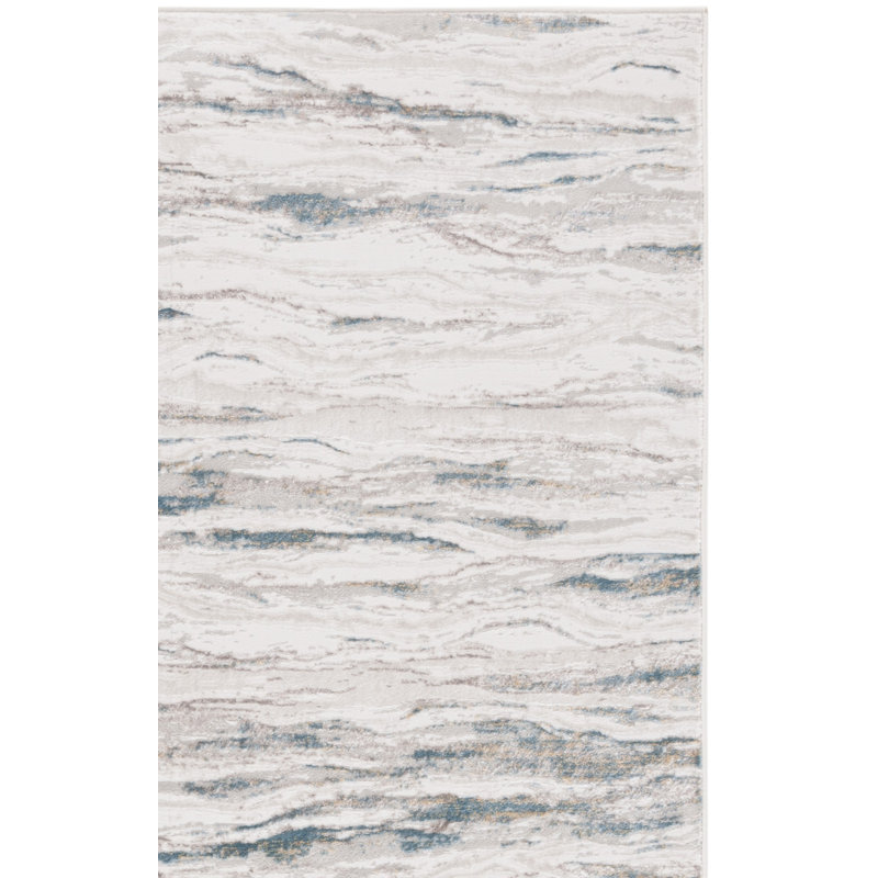 Tapis abstrait Keryn Performance, Tapis de couloir 2 pi 2 po x 8 pi