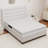 Upholstered Slatted Bed with Turned Gourd Legs-123875655