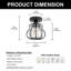 Mini-lustre en cristal 7 po (H)-1991345222