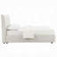 Mobilier de chambre à coucher contemporain contemporain en bois d'hévéa massif beige