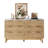 Gerius Fluted 6 Drawers Dresser, Yellow-105517498