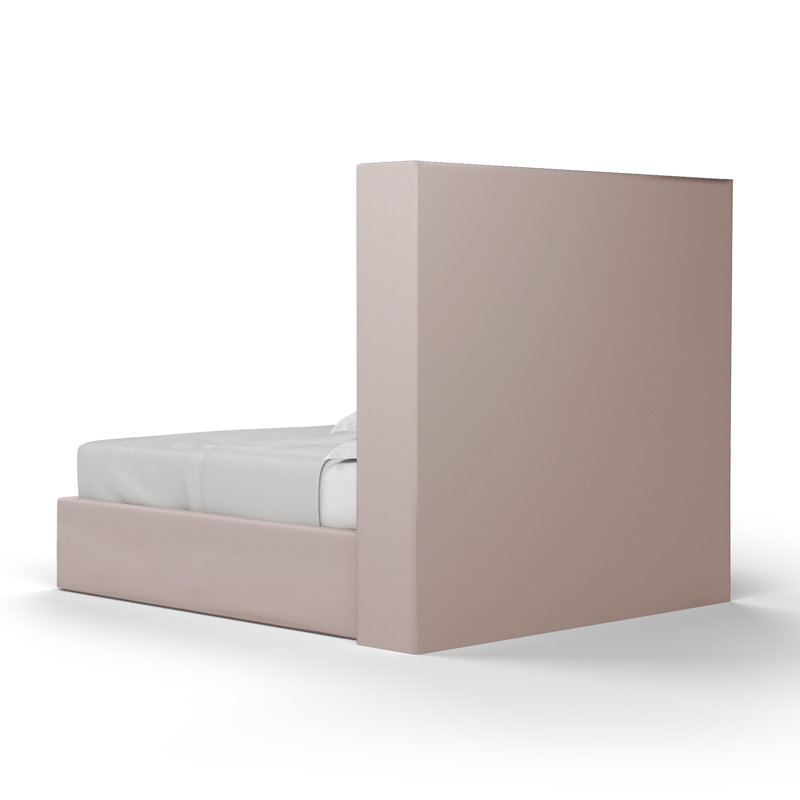 Kaiser Bed, Queen, Plush Velvet Blush