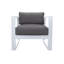 Ensemble d'extérieur 4 pièces Raylan avec finition gris foncé et coussins gris anthracite-918214275
