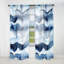 Abstrait abstrait vagues bleues classiques II - Rideau fractal - Velours obscurcissant - 1 panneau-107826175