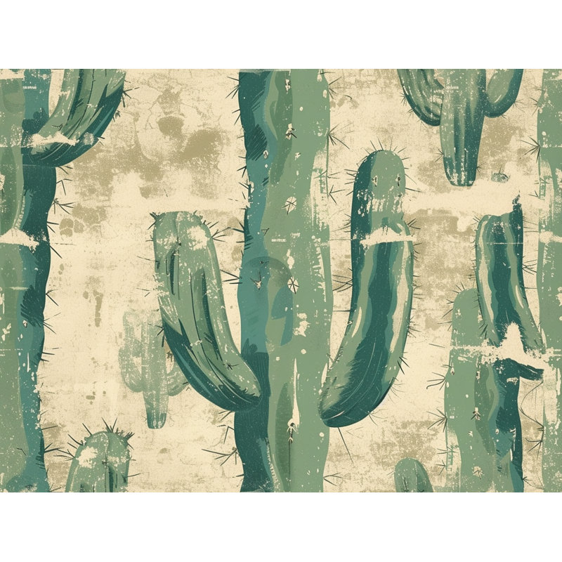 Cactus Rustic Throw Blanket, 60" W x 80" L