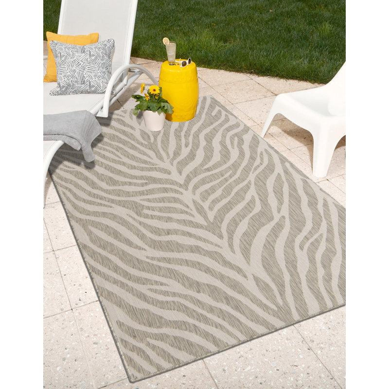 Tapis d'extérieur joyeux couleur pierre, Rectangle 2 pi 2 po x 3 pi