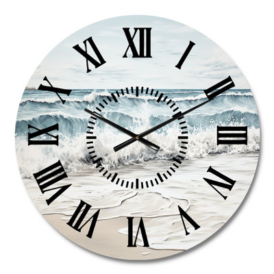 Plage minimalisme paysage III - horloge murale