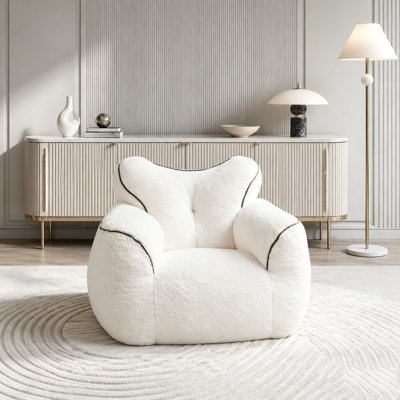 Bean Bag Chair, Faux Fur Beanbag Chair