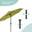 Parasol de marché rectangulaire 9 pi x 6 pi Rosanne-860003966