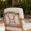 Fauteuils club pivotants en aluminium avec coussins Arcadia