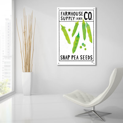 «Kitchen Garden Seed Packet 2» par Melissa Averinos, art mural en verre acrylique